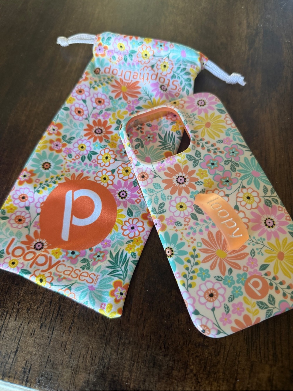 Loopy Case Floral Phone Case - Pink, Orange, Yellow, Green iPhone 13 PRO